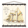 Stretched cotton canvas - Etoile et Belle Poule - Aquarelle