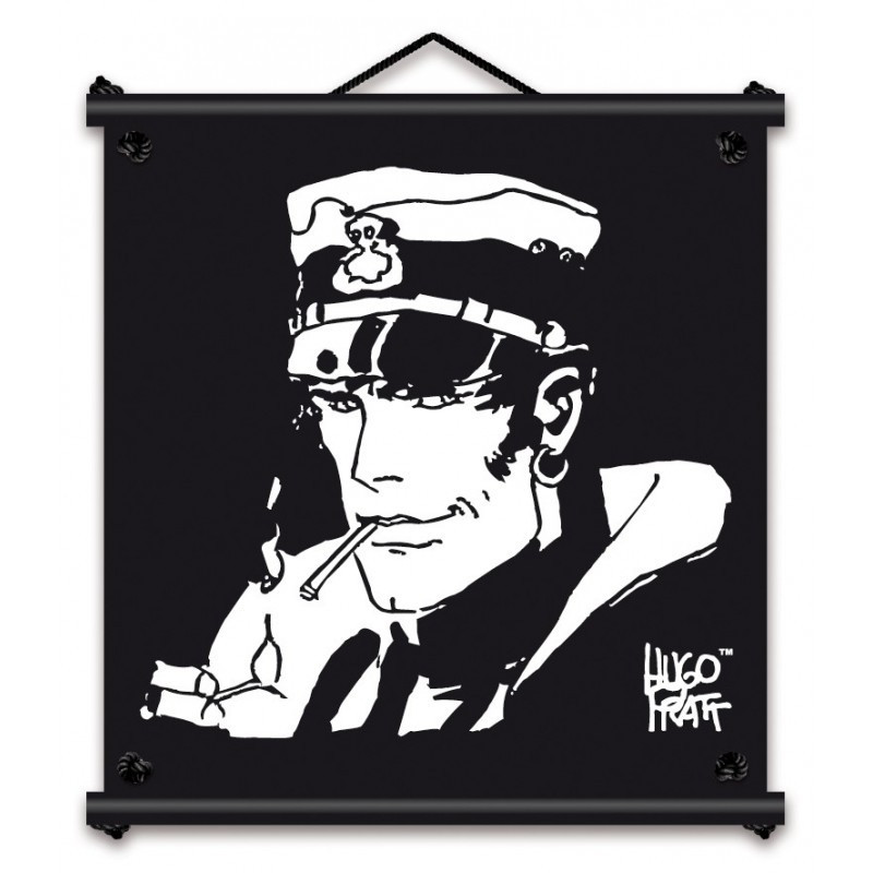 Stretched cotton canvas Corto Maltese - Smoking