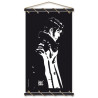 Toile tendue coton Corto Maltese - Penseur - noir
