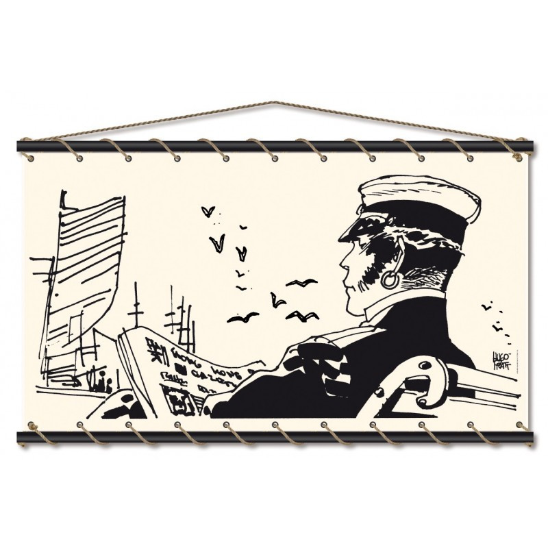 Toile tendue coton Corto Maltese - Quai