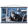 Stretched cotton canvas Corto Maltese - Port Ducal - bleu