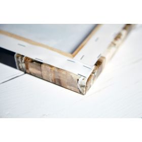 Toile sur chassis bois carte marine peinte - Côte de Nacre