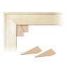 Toile sur chassis bois carte marine peinte - Grand nord Arctique