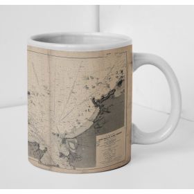 Mug carte marine ancienne - 4583 - SAINT-MALO (Port), SAINT-SERVAN (Port), RANCE (Emboucoeure) - FRANCE (Côte Nord) - AT