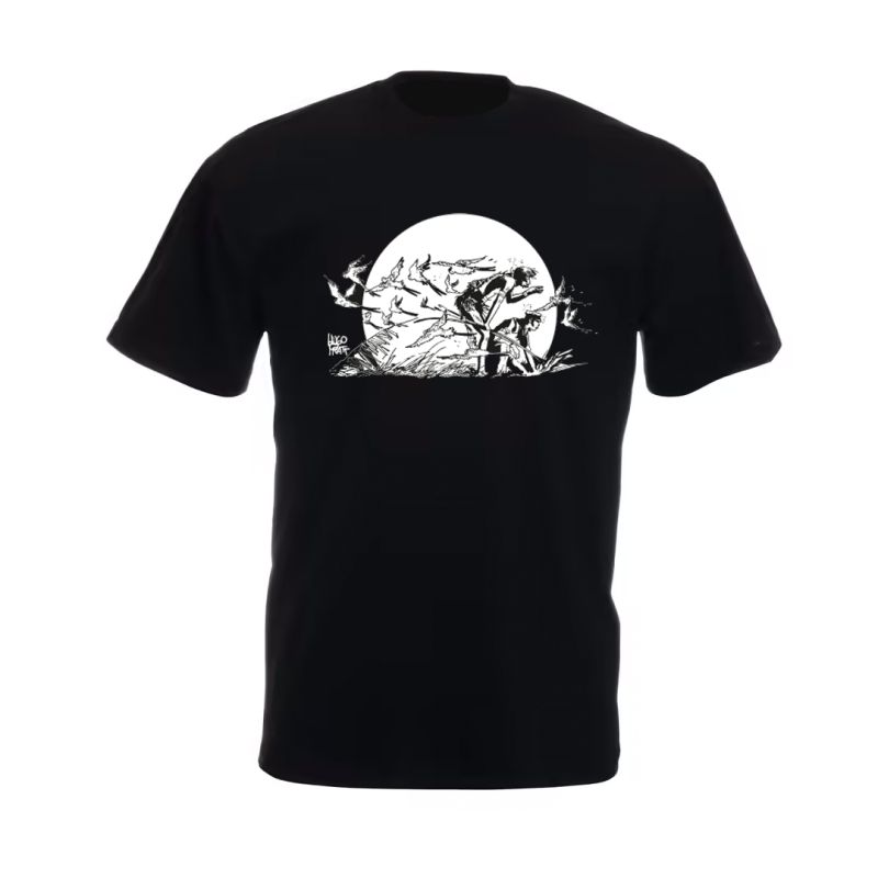 Tee shirt Corto Maltese - Plus loin - noir - manches courtes Tee shirt Corto Maltese - Plus loin - noir - manches courtes