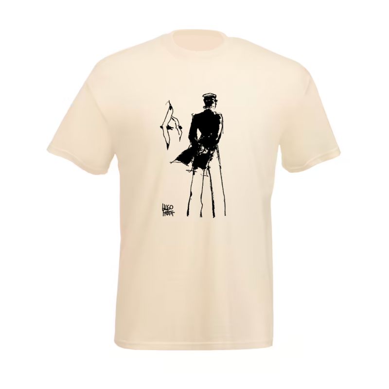 Tee shirt Corto Maltese - Rendez-vous - écru - manches courtes Tee shirt Corto Maltese - Rendez-vous - écru - manches courtes